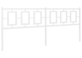 Metalowe wezgłowie białe 200 cm WM-374328
