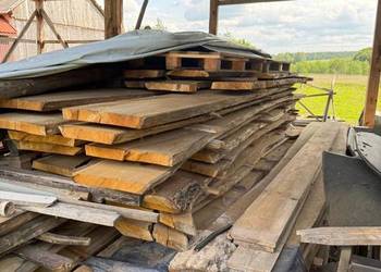 Grube Brusy Dębowe 5 cm – Materiał na stół loft / schody (Sezonowane)