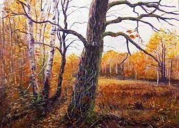 Jesień-gwasz formatu 29,7x42cm