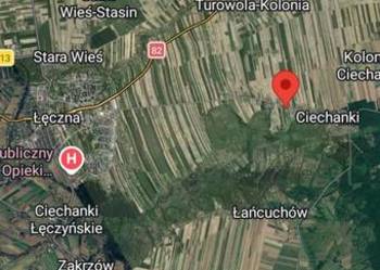 Sprzedam działkę budowlaną 25 ar 3 km od Łęcznej