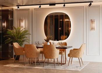 Lustro GLOW LED okrągłe dekoracyjne z podświetleniem bez ramy do salonu