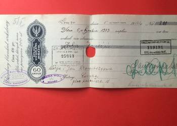 ( 1534 ) Weksel Wystawiony W Łomży 31