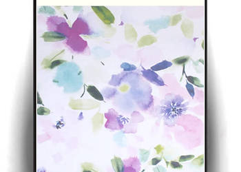 pastelowy plakat z kwiatkami, mały plakat na ścianę, boho plakat A4 obrazek