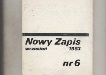 Nowy Zapis wrzesień 1983 nr 6
