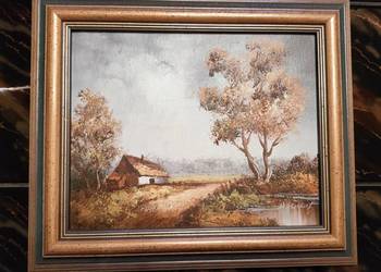 2 obrazy olejne Heinrich Knauf