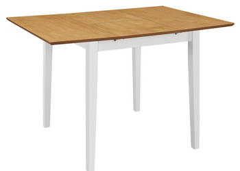 Rozsuwany stół jadalniany biały (80-120) x 80 x 74 cm MDF WM-247625