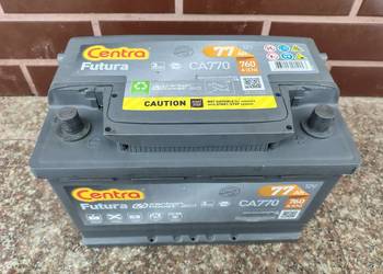 Akumulator Centra Futura 77Ah / 760A. Stan bardzo dobry