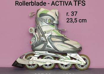 Rolki Rollerblade ACTIVA TFS z bocznym podparciem, 82 mm/82A - r. 37