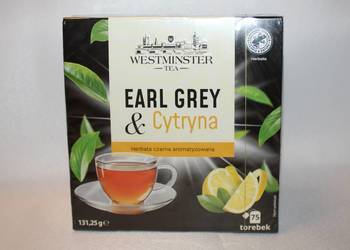 Herbata Westminster earl grey o smaku cytrynowym 75 torebek