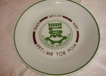 POM Strzelce Krajeńskie - talerz rocznicowy 1985r