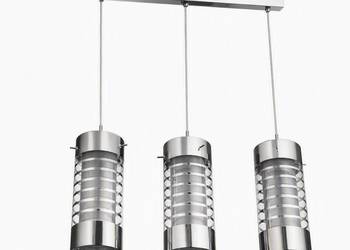 Nowoczesna lampa wisząca żyrandol – szkło / chrom, 3 punkty E14