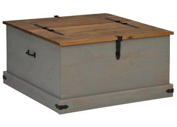 vidaXL Skrzynia do przechowywania HALDEN Szara Drewno(SKU:4018407)