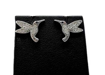 Nowe Srebrne Kolczyki Rodowane pr 925 1,75g