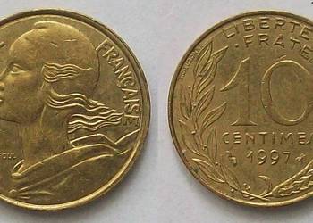 Francja 10 centymów rok 1997