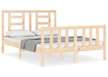 Rama łóżka bez materaca lite drewno sosnowe 140x190 cm WM-3192861