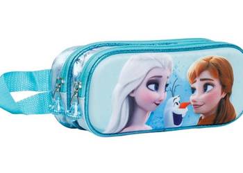 Piórnik 2 Przegrody Motyw 3D Kraina Lodu Elsa Anna Frozen