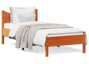 Rama łóżka bez materaca woskowy brąz sosnowa 75x190 cm WM-844760