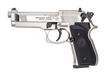 Pistolet wiatrówka Beretta M92 FS nikiel 4,5 mm Diabolo CO2