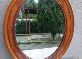 Stare lustro owal biedermeier antyk F010