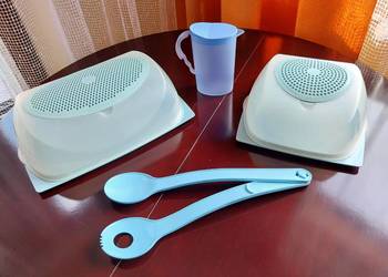 Tupperware, Chessmart-y – pojemniki na sery, mlecznik i zestaw do sałatek.