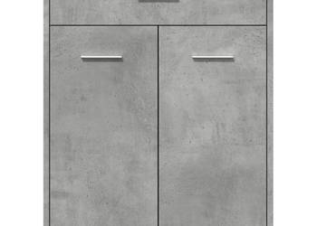 Szafka łazienkowa szarość betonu 60x33x80 cm płyta wiórowa WM-856286