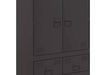 Szafka czarna 67x39x95 cm stal WM-841805