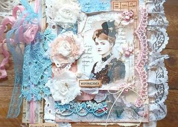 Album Shabby Chic, prezent, pamiętnik, scrapbook