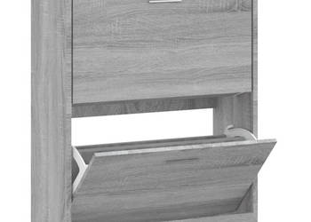 Szafka na buty szary dąb sonoma 63x24x81 cm WM-342562