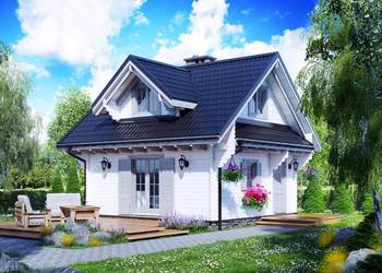 DREWNIANY DOMEK CAŁOROCZNY DOMINIK 61 M2