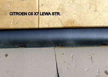 NAKŁADKA ZEWNĘTRZNA PROGU LEWA CITROEN C5 X7 SEDAN 9681060880
