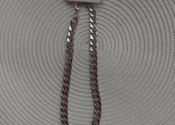ASOS/Gruby Naszyjnik, wisiorek łańcuszek,Silver Plated, NOWY
