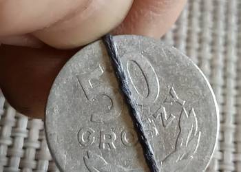 Sprzedam monete 50 gr 1949 r mala skretka
