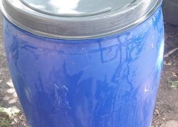beczka plastikowa 120L z deklem czysta