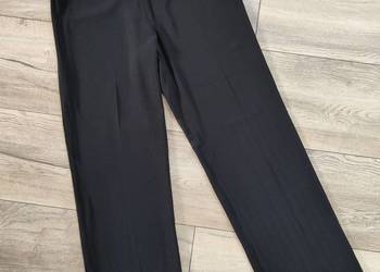 Czarne eleganckie spodnie Dzwony Vintage 44