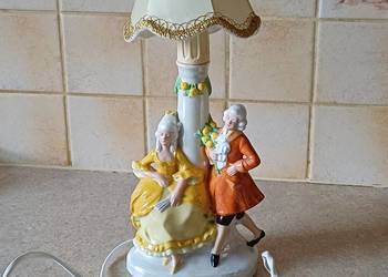 vintage lampka porcelanowa
