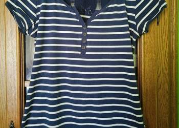 Bluzeczka w marynarskim stylu, rozm. M/L - 95%bawełny