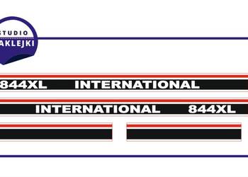 Naklejki traktor 844XL International Case Nalepki Naklejka ciągnik