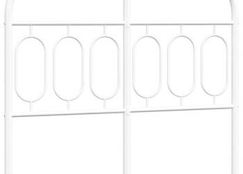 Metalowe wezgłowie białe 120 cm WM-377197
