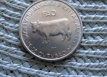 Portugalia 5 Escudo 1983r - FAO - Światowy program Żywnościowy