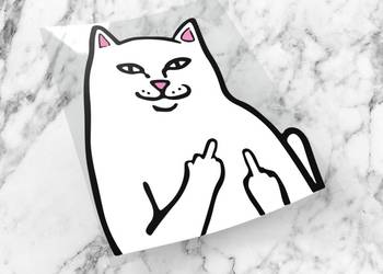 Naklejka RIP N DIP 5,6 x 5 cm ripndip cat supreme