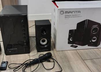Manta SPK209 głośniki komputerowe 2:1 bluetooth mikrofon pilot radio