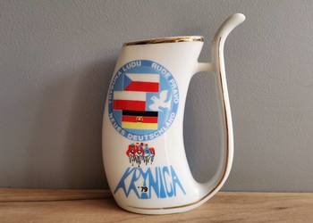Stara pijałka porcelana Ćmielów Wyścig Pokoju 16.05 1979  Krynica, PRL