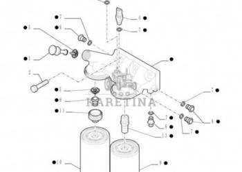 New Holland T6010 Zespół filtra 2853539