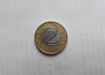 Moneta 2 zł z 1994 destruk