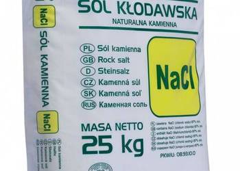 Sól kłodawska 25kg 15 worków NaCl "1N"