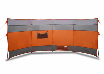 Parawan kempingowy pomarańczowy 366x152x152 cm wodoszczelny WM-94742