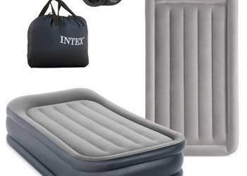 Jednoosobowy Materac Dmuchany 99x191x42 cm łóżko pompka 220V INTEX 64132ND