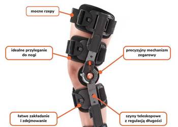 Breg T-Scope orteza kolanowa rehabilitacyjna zegarowa W-wa
