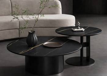 Nowoczesny Designerski stolik kawowy we włoskim stylu TWEEN BLACK