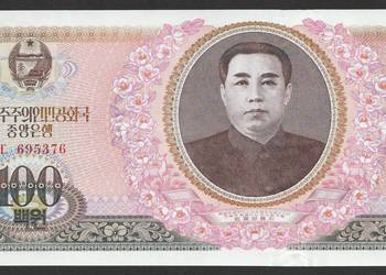 KOREA PÓŁNOCNA 100 WON 1978 - STAN UNC